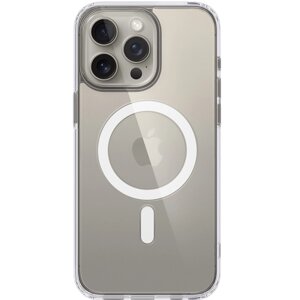 Чехол-крышка Stellarway Case with MagSafe для Apple iPhone 15 Pro Max, силикон, прозрачный
