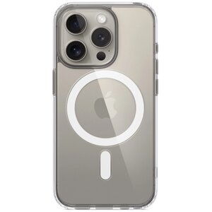 Чехол-крышка Stellarway Case with MagSafe для Apple iPhone 15 Pro, силикон, прозрачный