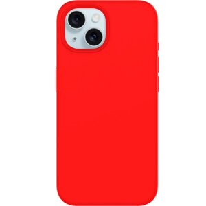 Чехол-крышка Stellarway Case with MagSafe для Apple iPhone 15, силикон, красный