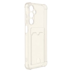 Чехол Zibelino для Samsung Galaxy A25 5G Silicone Card Holder защита камеры Transparent ZSCH-SAM-A256-CAM-TRN