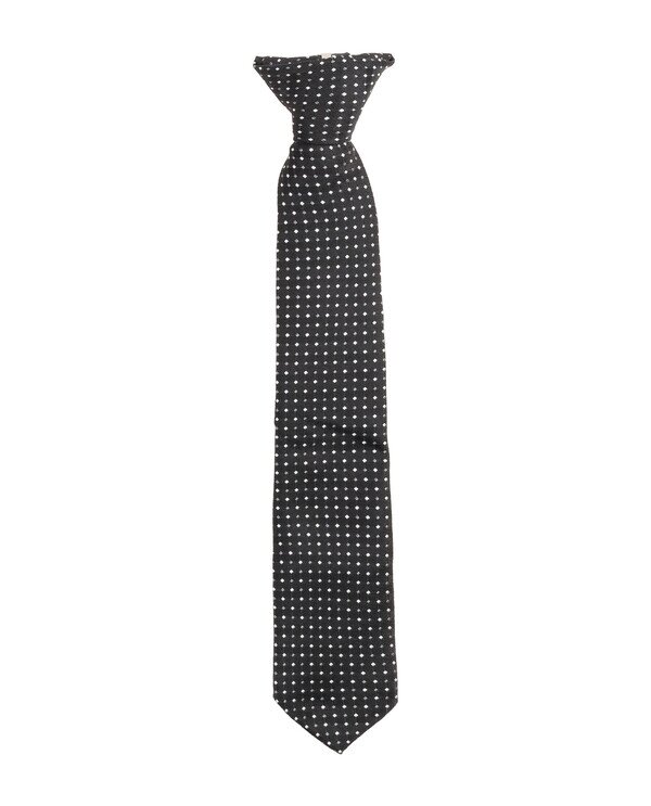 Черный галстук на клипсе Gulliver (122-140) от компании Admi - фото 1