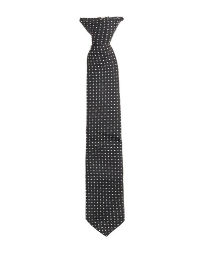 Черный галстук на клипсе Gulliver (122-140)