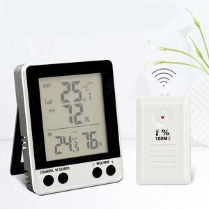 Цифровой электронный измеритель температуры и влажности Термометр Подсветка гигрометра LCD Дисплей