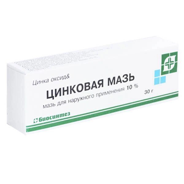 Цинковая мазь для наружного применения туба 10% 30г от компании Admi - фото 1