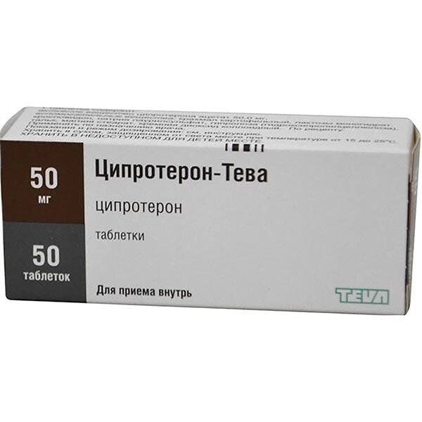 Ципротерон-Тева таблетки 50мг 50шт от компании Admi - фото 1