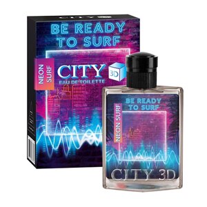 CITY parfum туалетная вода мужская CITY 3D neon surf 90