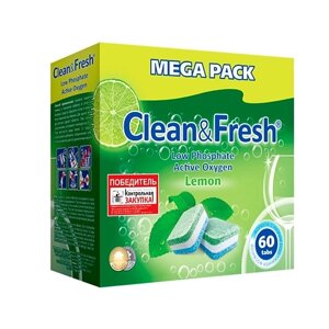 CLEANANDFRESH Таблетки для посудомоечной машины 60