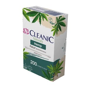 CLEANIC Naturals Hemp Ватные палочки гигиенические в прямоугольной коробке 200.0