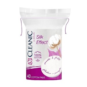 CLEANIC Silk Effect Гигиенические ватные диски овальные 40.0