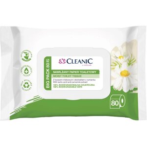 CLEANIC Влажная туалетная бумага с ромашкой 80.0