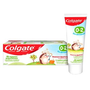COLGATE Зубная паста Детская без фтора 0-2лет 40.0