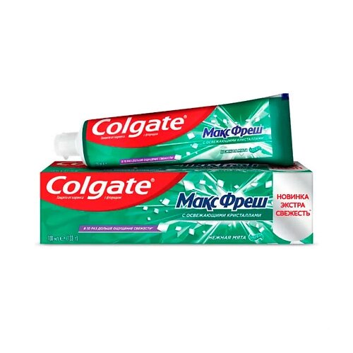 COLGATE Зубная паста МАКС БЛЕСК Кристальная мята 100.0 от компании Admi - фото 1