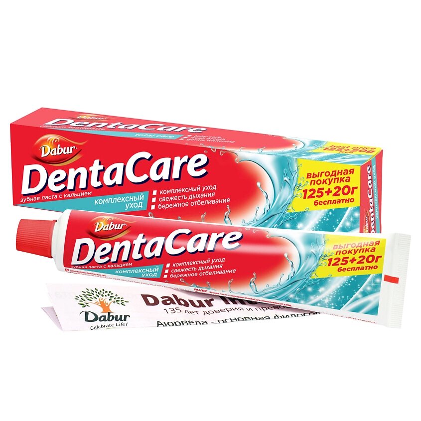 DABUR DENTACARE Зубная паста с кальцием DentaCare КОМПЛЕКСНЫЙ УХОД 145 от компании Admi - фото 1