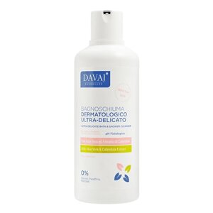 DAVAJ Гель для душа с молочной кислотой Ultra-Delicate Bath & Shower Cleanser