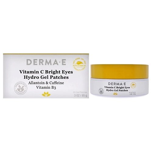 DERMA-E Патчи против темных кругов под глазами Vitamin C Bright Eyes Hydro Gel Patches от компании Admi - фото 1