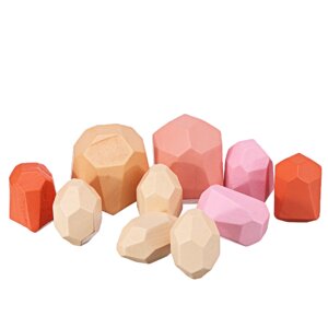 Детский деревянный цветной камень Jenga Building Block Игрушка, развивающие игрушки, творческий блок для укладки, баланс
