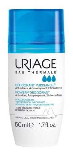Дезодорант роликовый для чувствительной кожи Тройной силы Uriage/Урьяж 50мл
