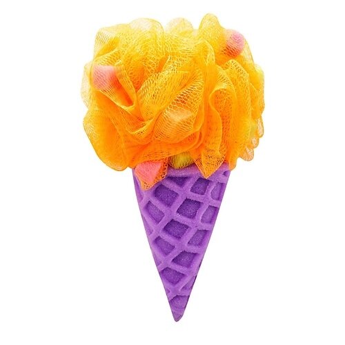 DOLCE MILK Мочалка «Мороженое» фиолетовая/оранжевая от компании Admi - фото 1