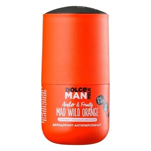 DOLCE MILK шариковый дезодорант-антиперспирант "бедовый апельсин" оранжевый MAN