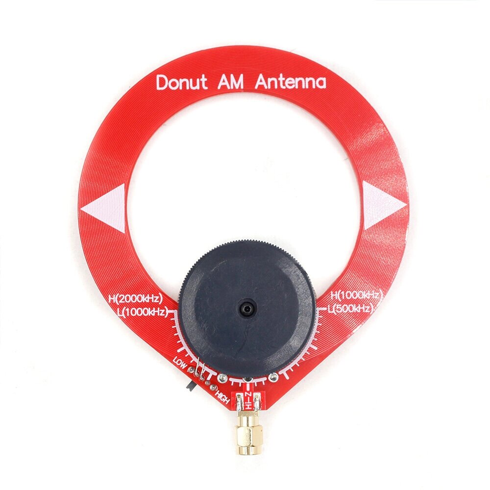 Donut AM Радио Антенна Red Mini Loop Антенна Диапазон частот 500–2000 кГц Mini Loop Антенна от компании Admi - фото 1