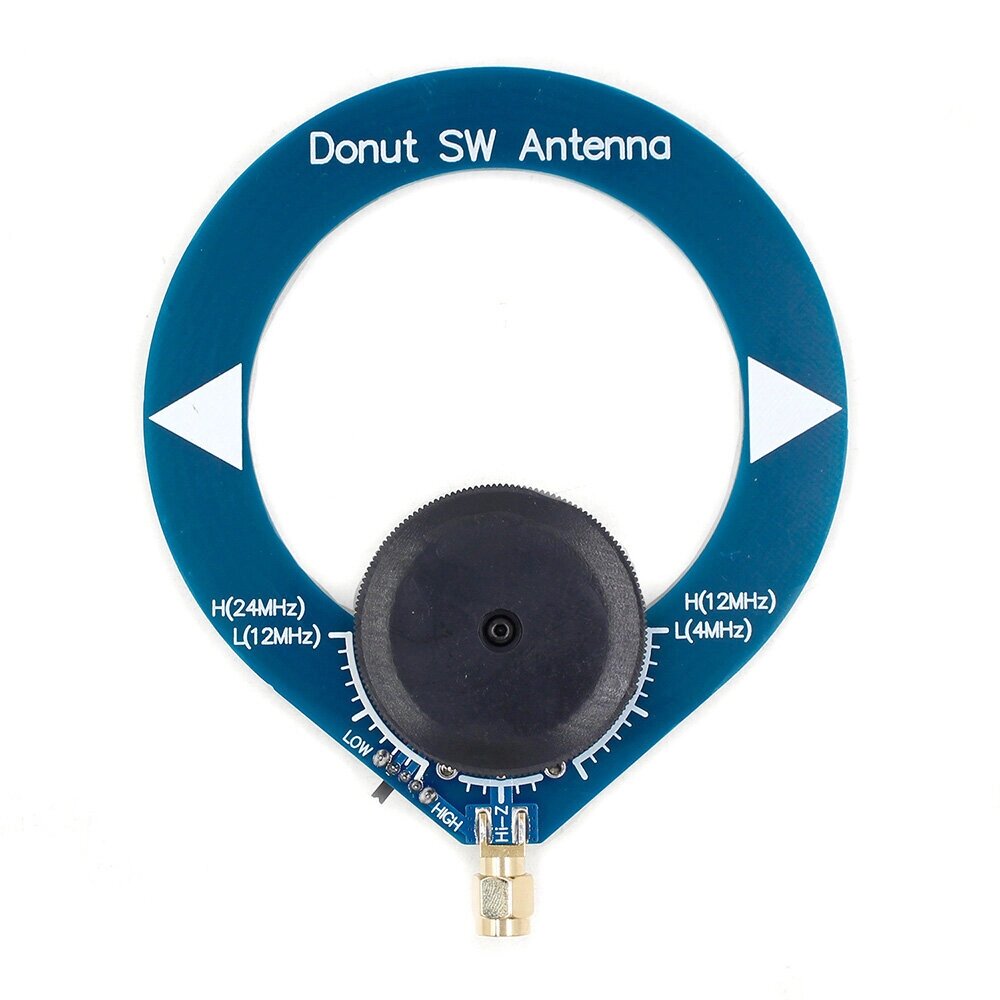 Donut Blue SW Антенна Миниатюрная петля Антенна с диапазоном частот 4–24 МГц и высокой производительностью для коротково от компании Admi - фото 1