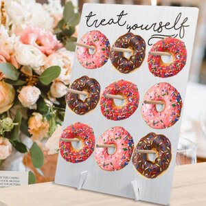 Donut Wall Hold Candy Sweet Стенд Деревянный Стол Держатель Свадебное Предметы Декора DIY Украшения Держатель