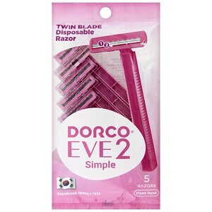 DORCO Женские бритвы одноразовые EVE2 Simple TD, 2-лезвийные 1