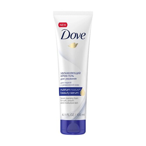 DOVE Крем-гель для умывания увлажняющий Nutrium Moisture Beauty Serum Facial Cleansing Foam от компании Admi - фото 1