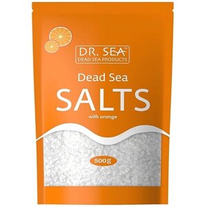 DR. SEA Натуральная минеральная соль Мертвого моря обогащенная экстрактом апельсина. 500.0