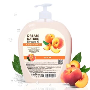 DREAM nature жидкое мыло "персик" 500.0