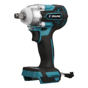 Drillpro 18V 300N. M Bare Metal Cordless Electric Бесколлекторный Impact Гаечный ключ Бесступенчатый переключатель скорос