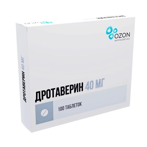 Дротаверин таблетки 40мг 100шт от компании Admi - фото 1
