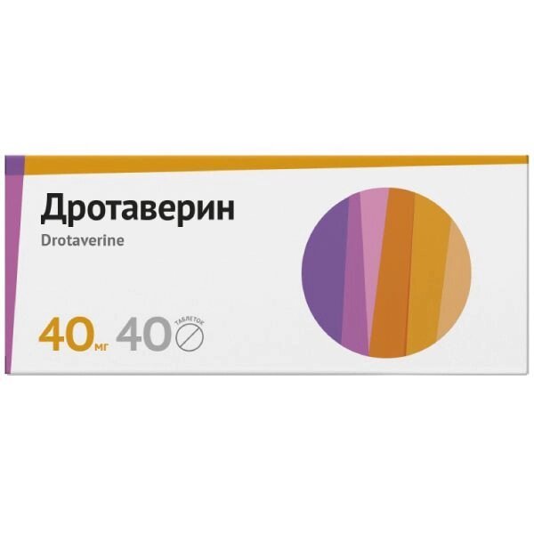 Дротаверин таблетки 40мг 40шт от компании Admi - фото 1