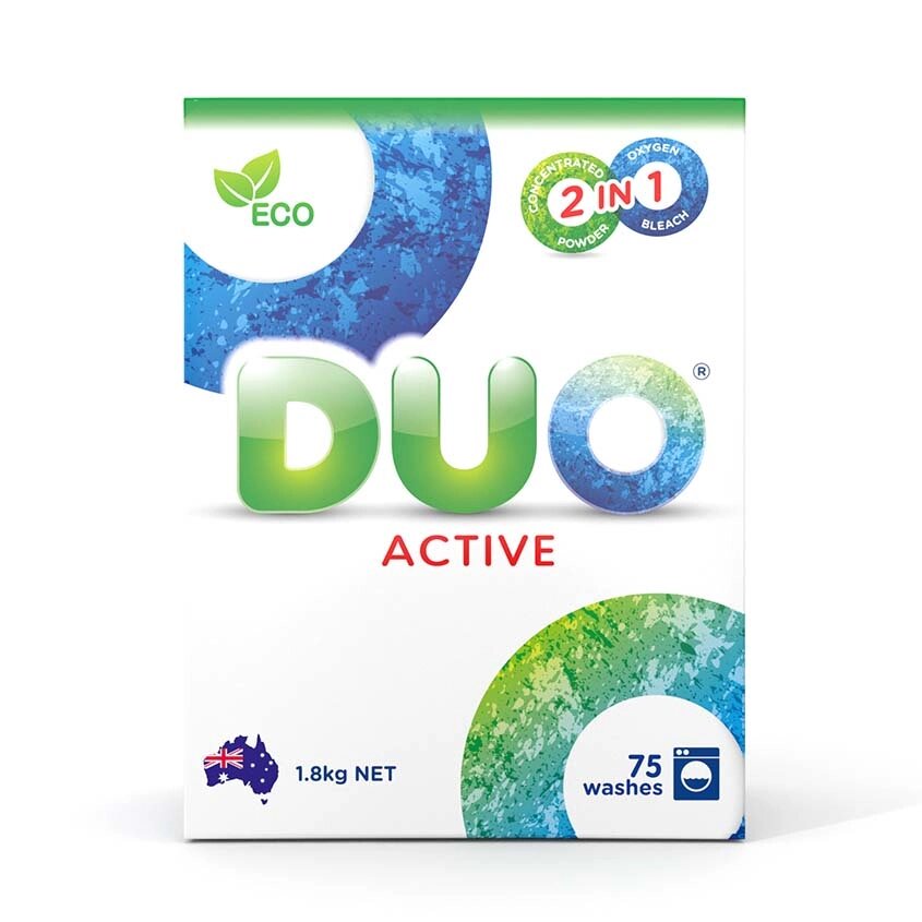 DUO Active Стиральный порошок для стирки белого и цветного белья 1800.0 от компании Admi - фото 1