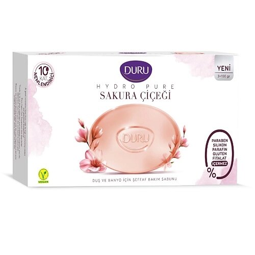 DURU Косметическое мыло CRYSTAL Hydro Pure Sakura 450.0