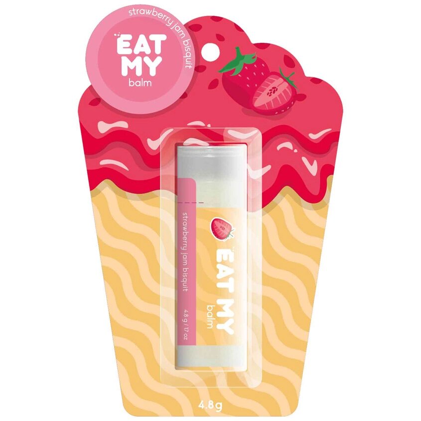 EAT MY Бальзам для губ "Бисквит с клубничным джемом" Strawberry Jam Bisquit от компании Admi - фото 1