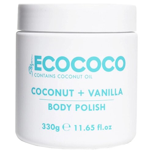 ECOCOCO Скраб для тела отшелушивающий и питательный Кокос и Ваниль Coconut + Vanilla Body Polish от компании Admi - фото 1
