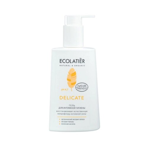 ECOLATIER Гель для интимной гигиены Delicate с органическим экстрактом лотоса 250.0