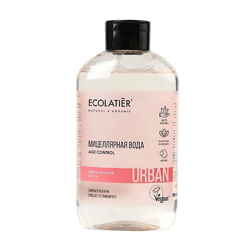 ECOLATIER Urban Мицеллярная вода для снятия макияжа Цветок орхидеи & Роза 600.0