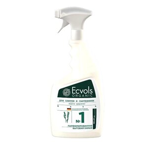 ECVOLS Жидкое средство для чистки сантехники и плитки с эфирными маслами Мята,1 750