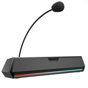 ЭДИФЕР G1500бар Soundbar 7.1 Surround Gaming Speaker Bluetooth USB 3,5 мм Аудио RGB Light Настольный динамик с микрофоно