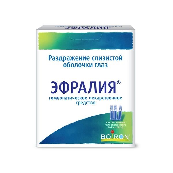 Эфралия капли глазные гомеопатические контейнер 0,4мл 10шт от компании Admi - фото 1