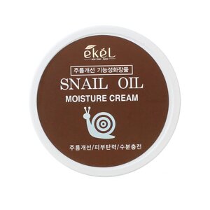 EKEL Крем для лица антивозрастной против морщин с Улиточным муцином Moisture Cream Snail 100