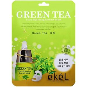 EKEL Маска для лица тонизирующая с Зеленым чаем Ultra Hydrating 25.0