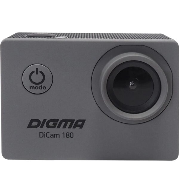 Экшн-камера Digma DiCam 180 серая от компании Admi - фото 1