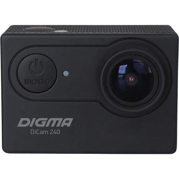 Экшн-камера Digma DiCam 240 черная от компании Admi - фото 1