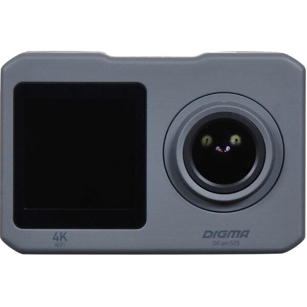 Экшн-камера Digma DiCam 520 серая от компании Admi - фото 1