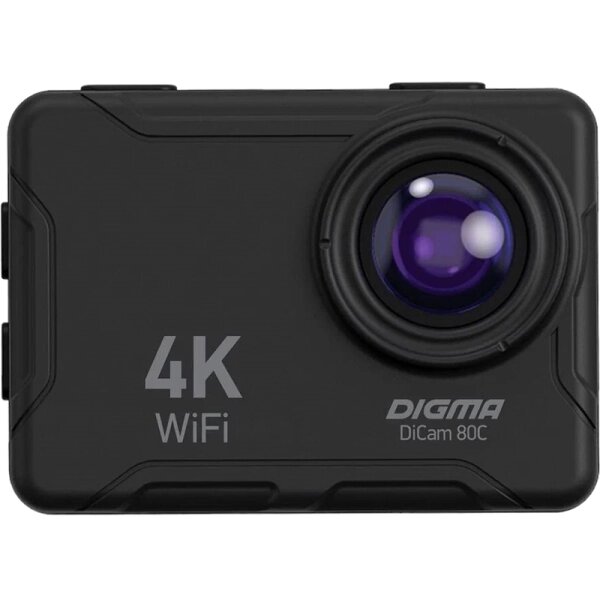 Экшн-камера Digma DiCam 80C черная от компании Admi - фото 1