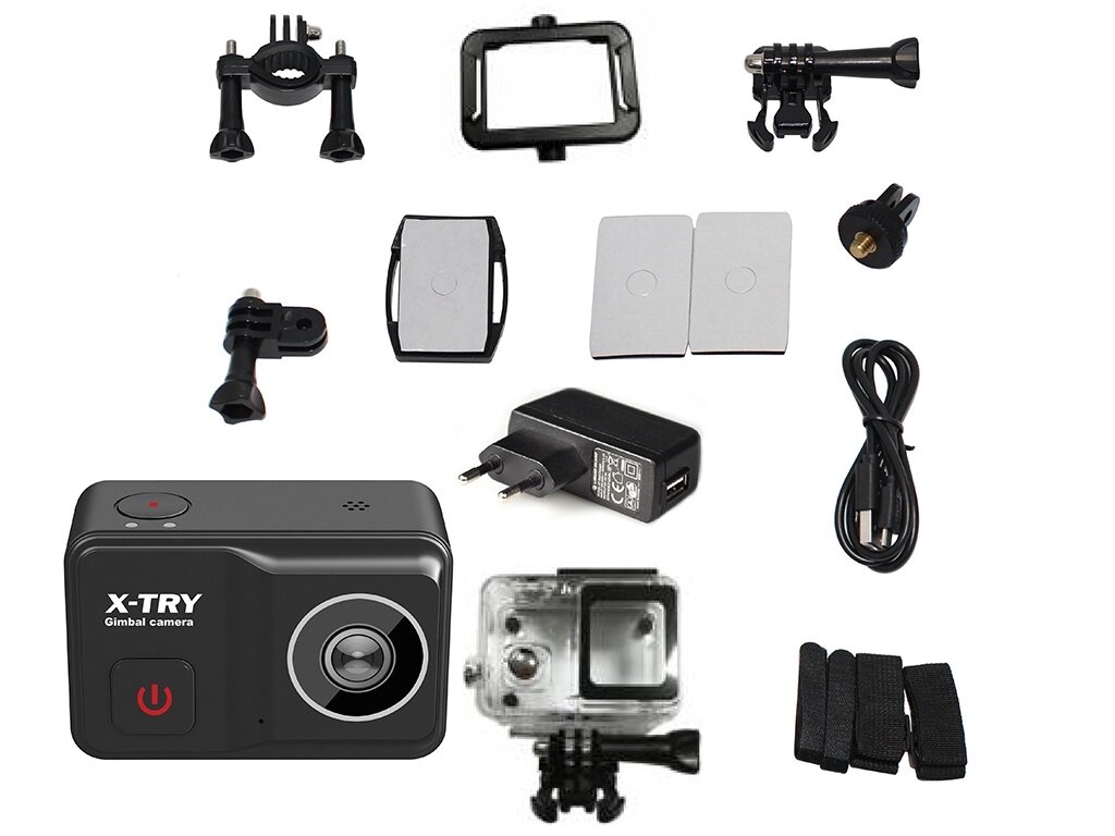 Экшн-камера X-Try XTC502 Gimbal Real 4K/60FPS WDR Wi-Fi Power от компании Admi - фото 1
