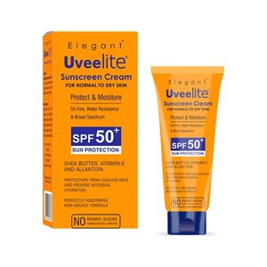ELEGANT COSMED Солнцезащитный крем SPF 50+ для нормальной и сухой кожи Uveelite 60.0